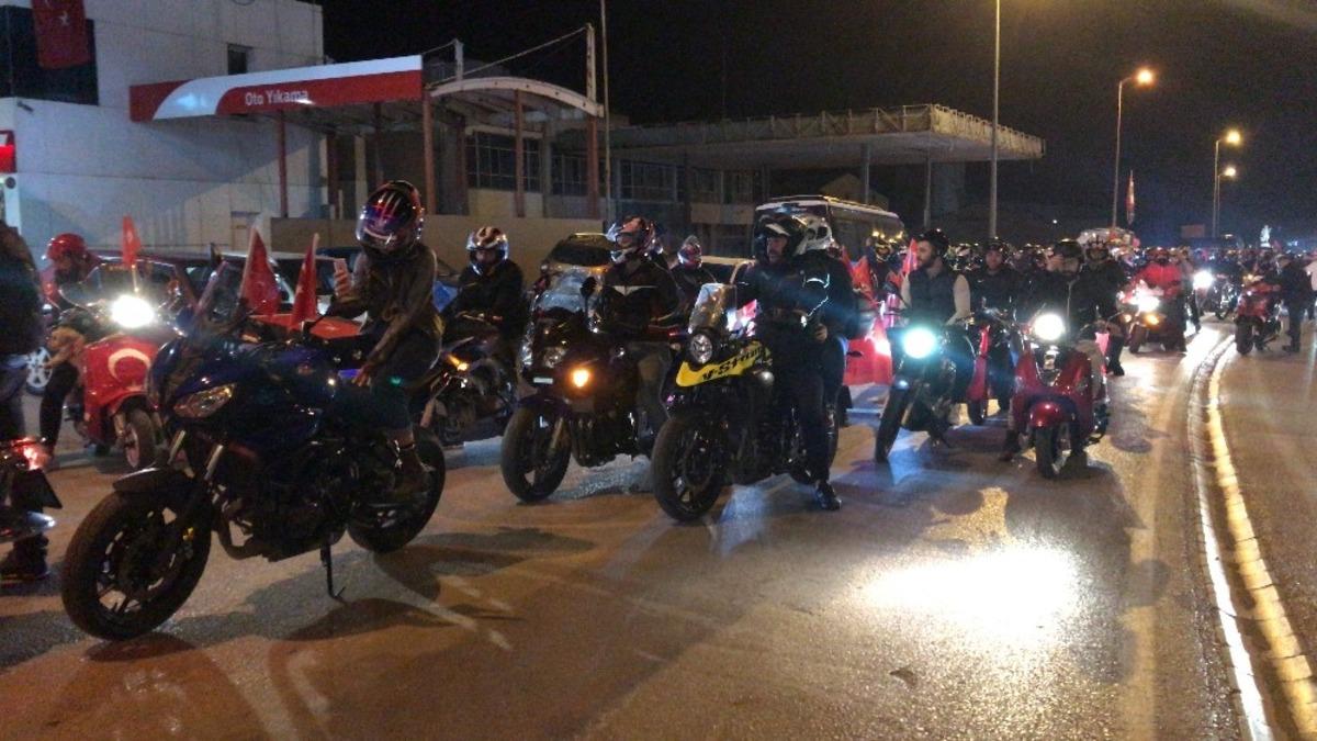 Sinop&rsquo;ta 29 Ekim Cumhuriyet Bayramı konvoyu