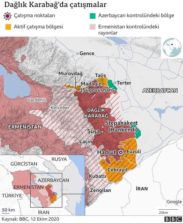 Dağlık Karabağ'da çatışmalar