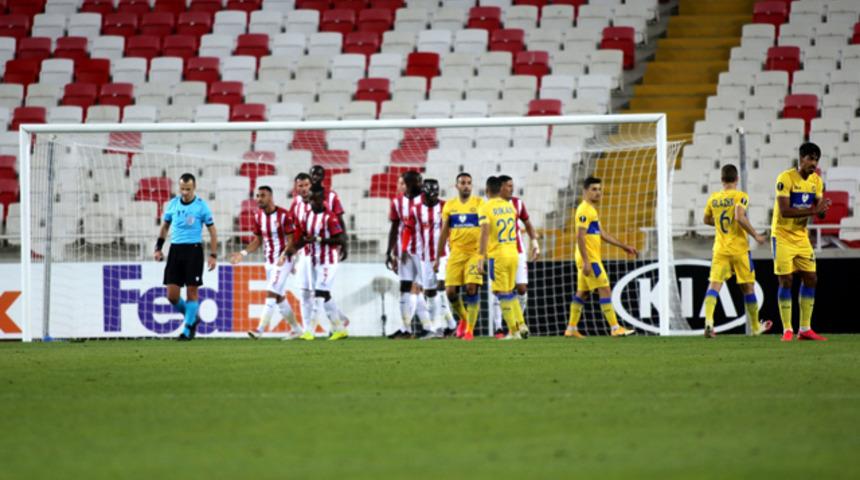 Sivasspor'un yüzü Avrupa'da gülmedi