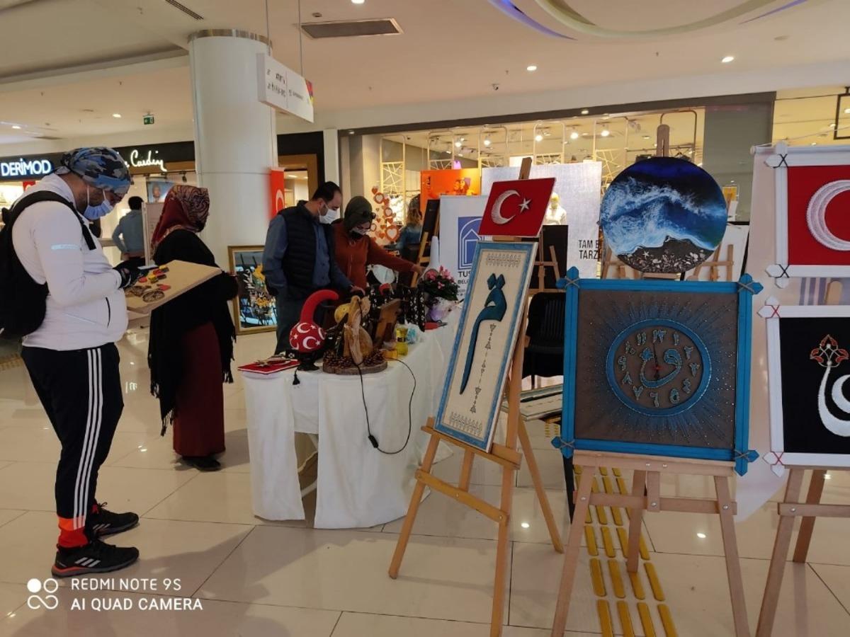 Van&rsquo;da sedef kakma ve epoxy sergisi