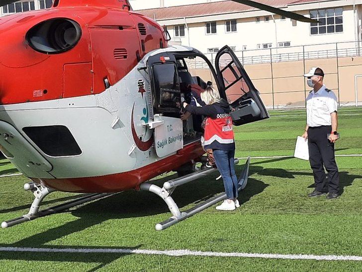 Acil hastaların imdadına hava ambulansı yetişiyor G3