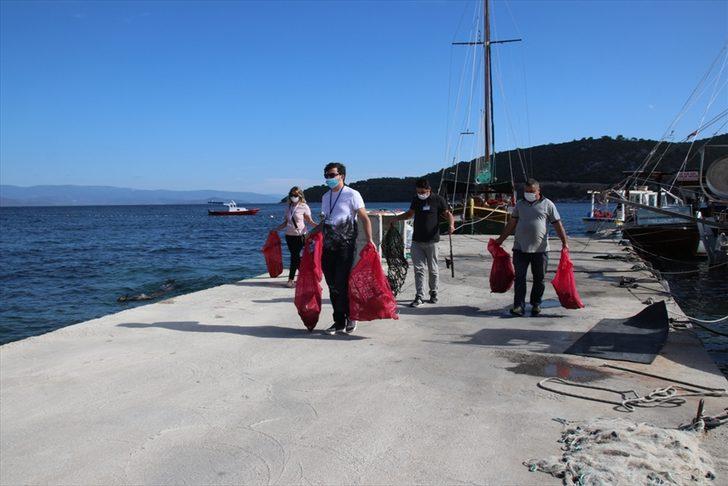 Bodrum'da dalgıçlar deniz dibi temizliğinde 275 kilogram atık çıkardı G5