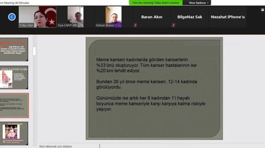 Erken tanı i&ccedil;in kadınlara online eğitim