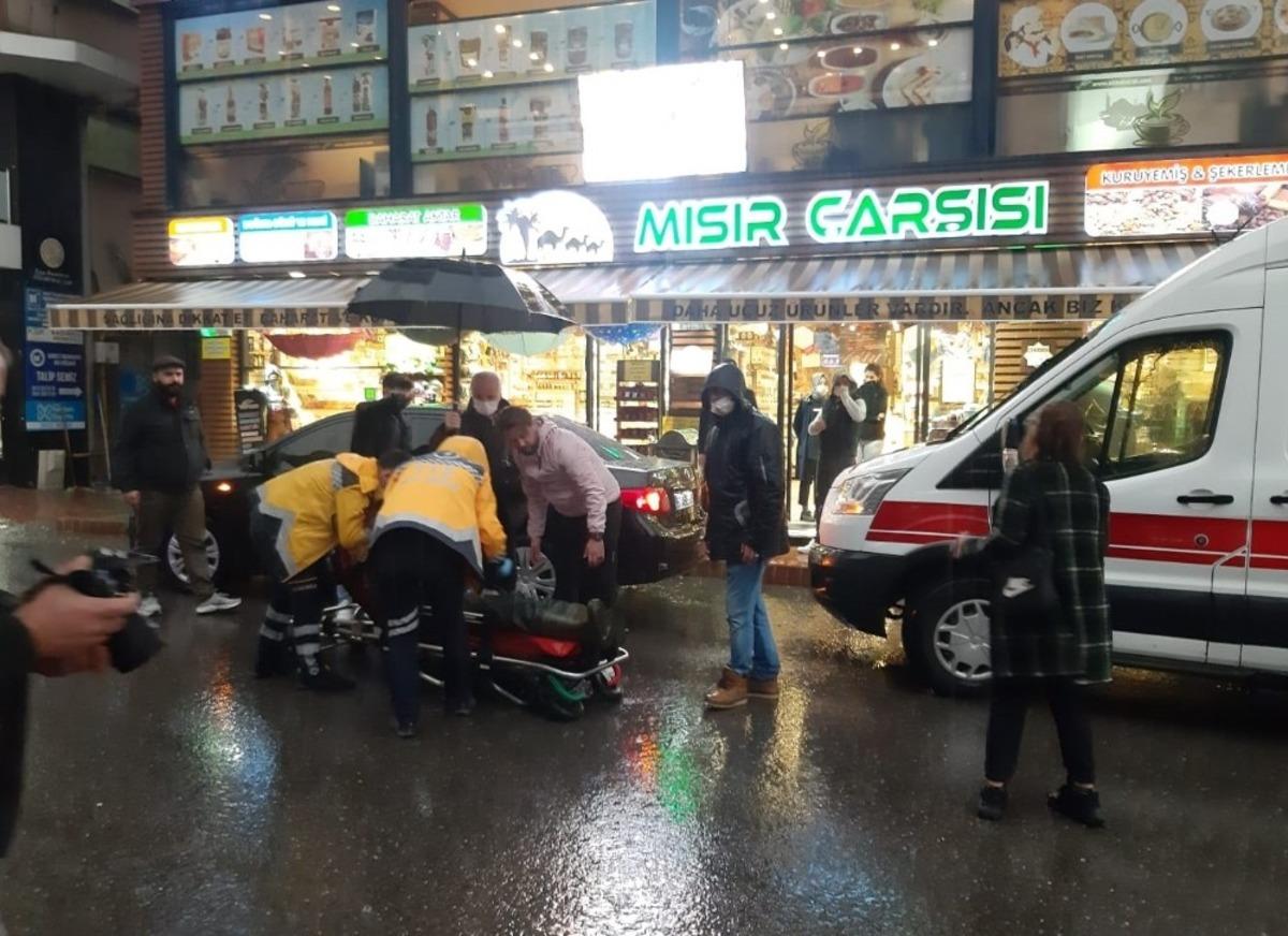 Yolun karşısına ge&ccedil;erken otob&uuml;s &ccedil;arptı