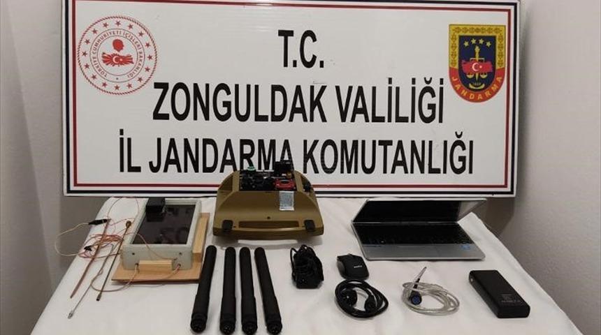 Zonguldak'ta izinsiz define arayan 6 kişi su&ccedil;&uuml;st&uuml; yakalandı