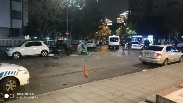 Ataşehir’de çöp konteynerı bomba gibi patladı, polis alarma geçti