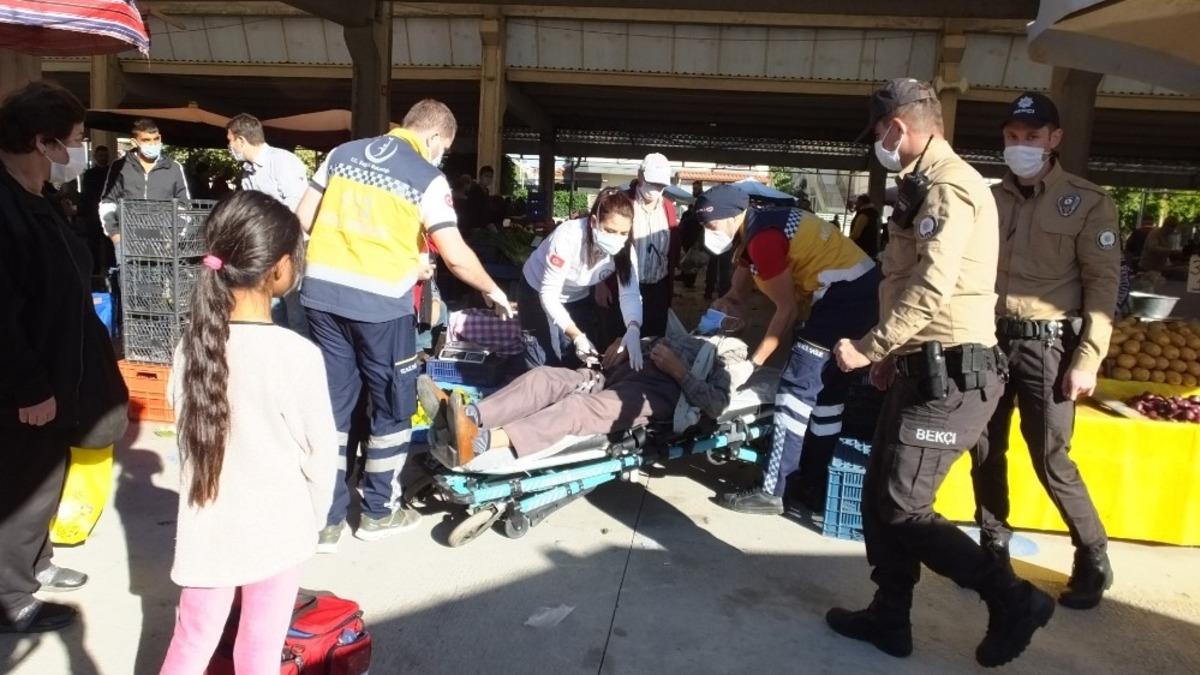 Balıkesir&rsquo;de yaralanan Mehmet dedeye polis ve bek&ccedil;iler sahip &ccedil;ıktı
