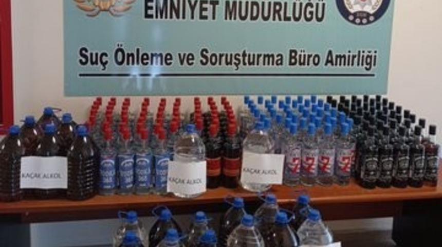 240 litre kaçak alkol ele geçirildi