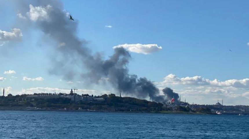 İstanbul Tıp Fakültesi Hastanesi inşaatında yangın! 