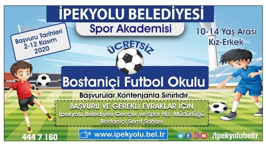 İpekyolu Belediyesi Bostaniçi Futbol Okulu açılıyor