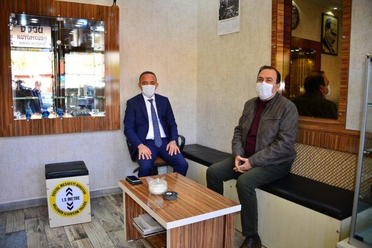 Vali Hüseyin Öner, Kuyumculuk ve Sobacılık yapan esnafları ziyaret etti G3