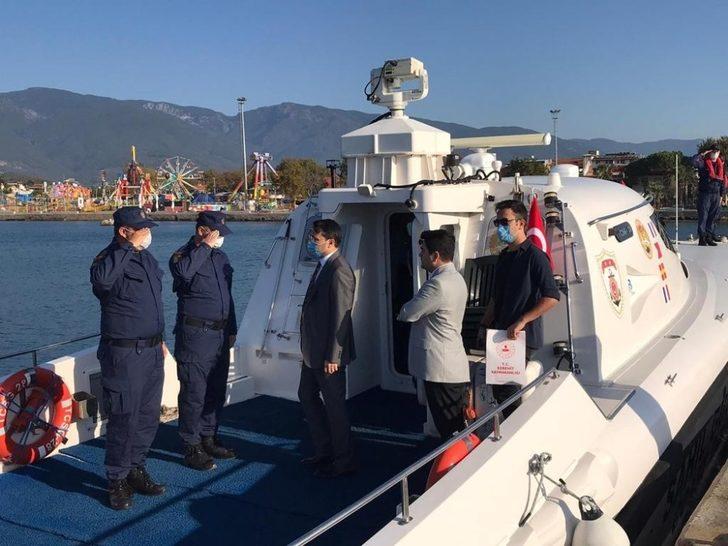 Kaymakam Ünsal’dan denizden sahil denetimi G1