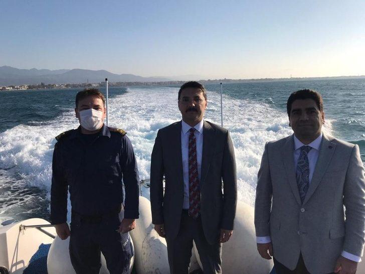Kaymakam Ünsal’dan denizden sahil denetimi G3
