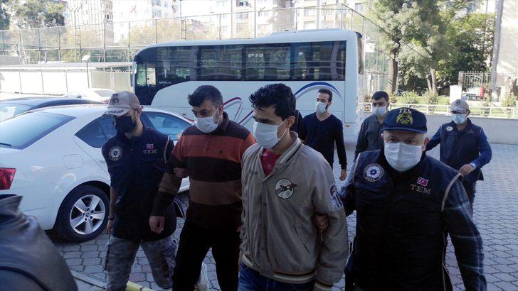 Samsun'da gözaltına alınan yabancı uyruklu 9 DEAŞ şüphelisi adliyede G2
