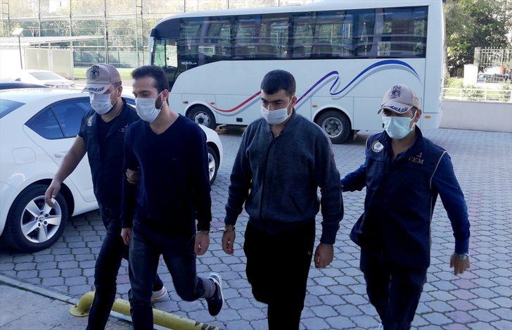 Samsun'da gözaltına alınan yabancı uyruklu 9 DEAŞ şüphelisi adliyede G3