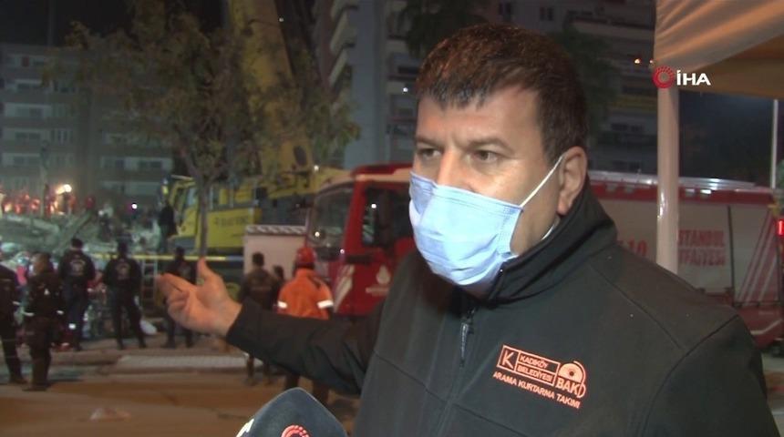 Kadık&ouml;y Belediye Başkanı Odabaşı deprem b&ouml;lgesi İzmir&rsquo;de