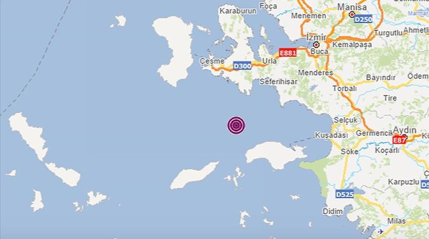 Son dakika! İzmir Urla açıklarında 4.2 büyüklüğünde deprem