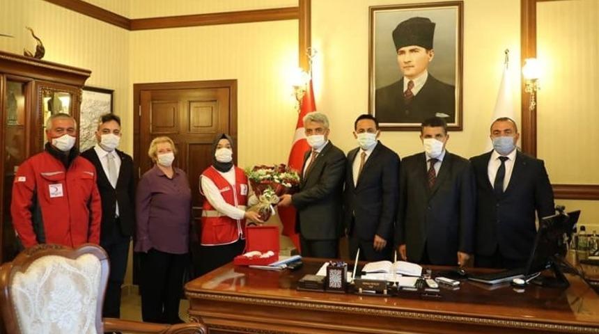 Kızılay&rsquo;dan Vali Makas&rsquo;a ziyaret