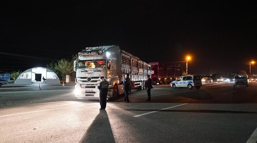 Kahramanmaraş’ta gıda taşıyan araçlara denetim