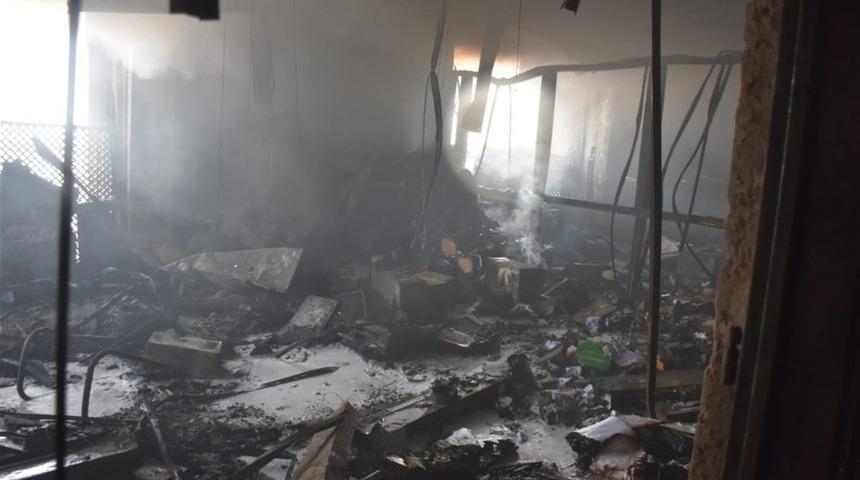 Irak&rsquo;ta Genel Vergi Dairesi binasında yangın