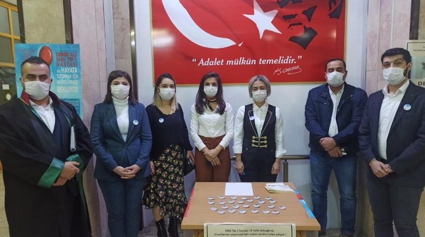 SMA hastası bebeğe Malatya Barosu&rsquo;ndan destek