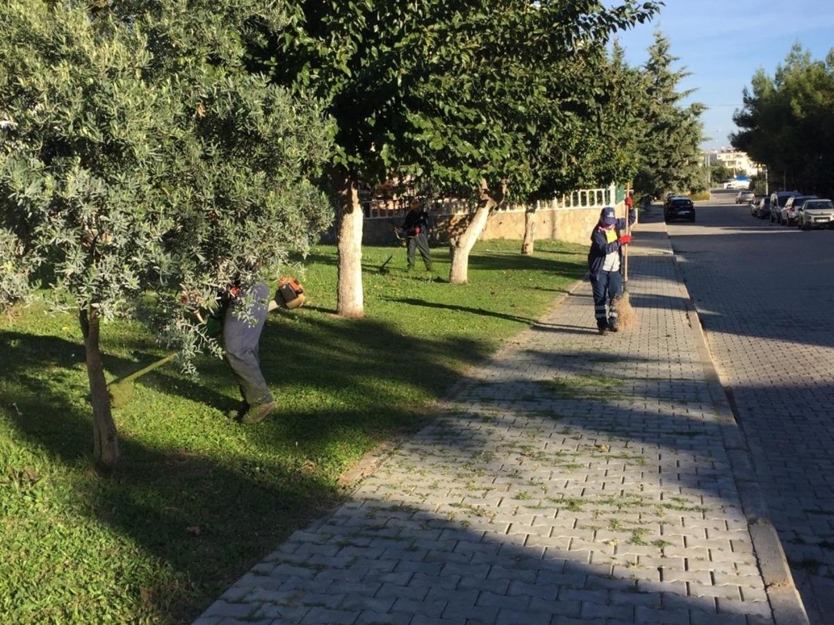 Didim&rsquo;de yeşil alan &ccedil;alışmaları devam ediyor
