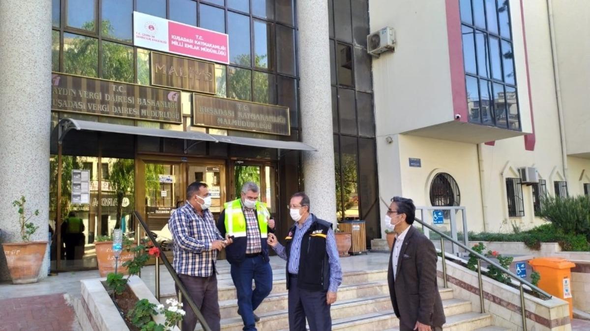 Kuşadası&rsquo;ndaki kamu binalarında hasar tespiti yapıldı
