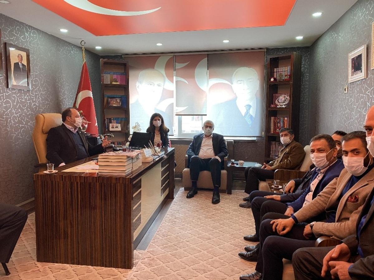 MHP İl Başkanı Naim Karataş&rsquo;a tebrik ziyareti