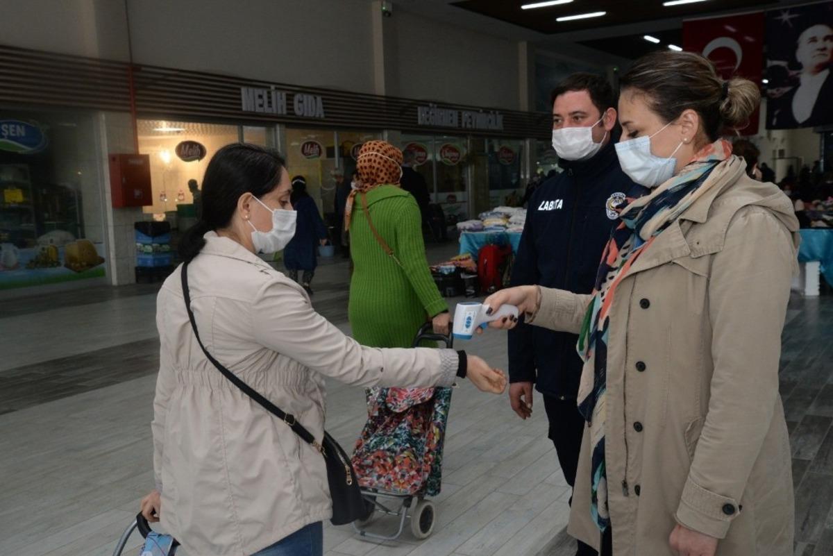 Kapalı pazarda tedbirler artırıldı