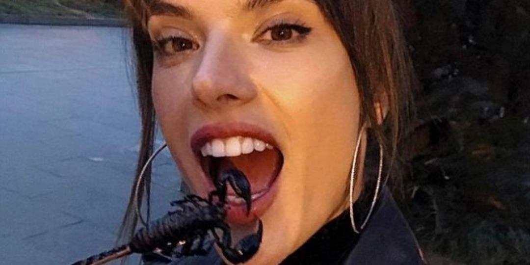 Alessandra Ambrosio g&ouml;z&uuml;n&uuml; kırpmadan akrebin tadına baktı