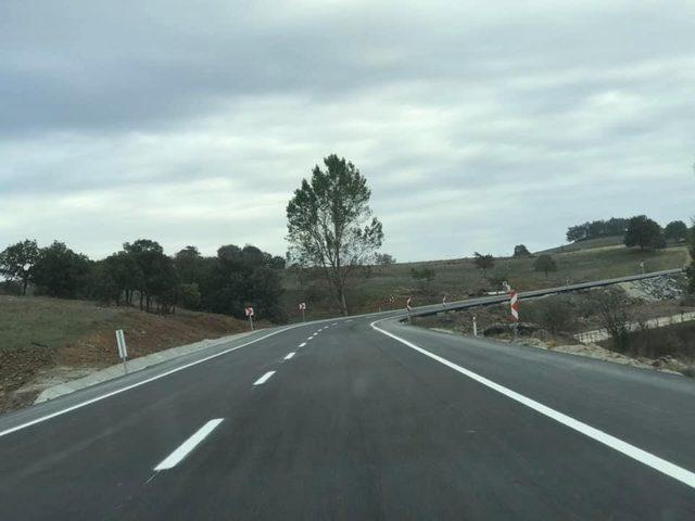 Söğüt-Eskişehir yolu çizgi çalışmaları da sona erdi