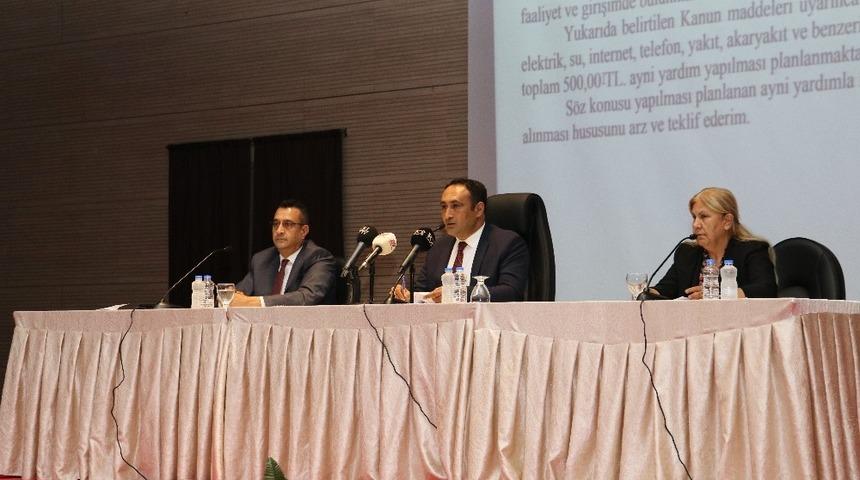 Toroslar Belediyesi&rsquo;nden muhtarlıklara aylık 500 lira ayni yardım