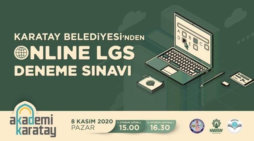 Karatay’daki öğrencilere online deneme sınavı