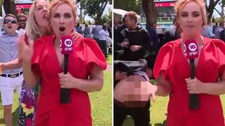 Avustralyalı muhabir canlı yayında 2 kez tacize uğradı!