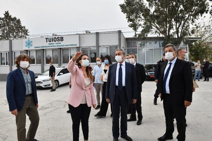 Vali Su, TÜİOSB projesi ve Tarsus OSB’de incelemelerde bulundu G3