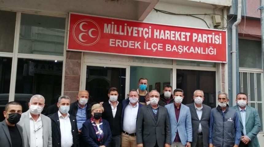 Erdek MHP’ye "Hayırlı olsun" ziyareti