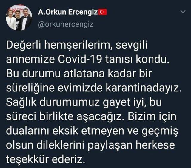 Burdur Belediye Başkanı Ercengiz tedbir amaçlı karantinada