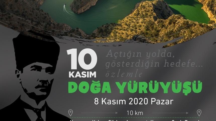 B&uuml;y&uuml;kşehir Belediyesi&rsquo;nden 10 Kasım doğa y&uuml;r&uuml;y&uuml;ş&uuml;