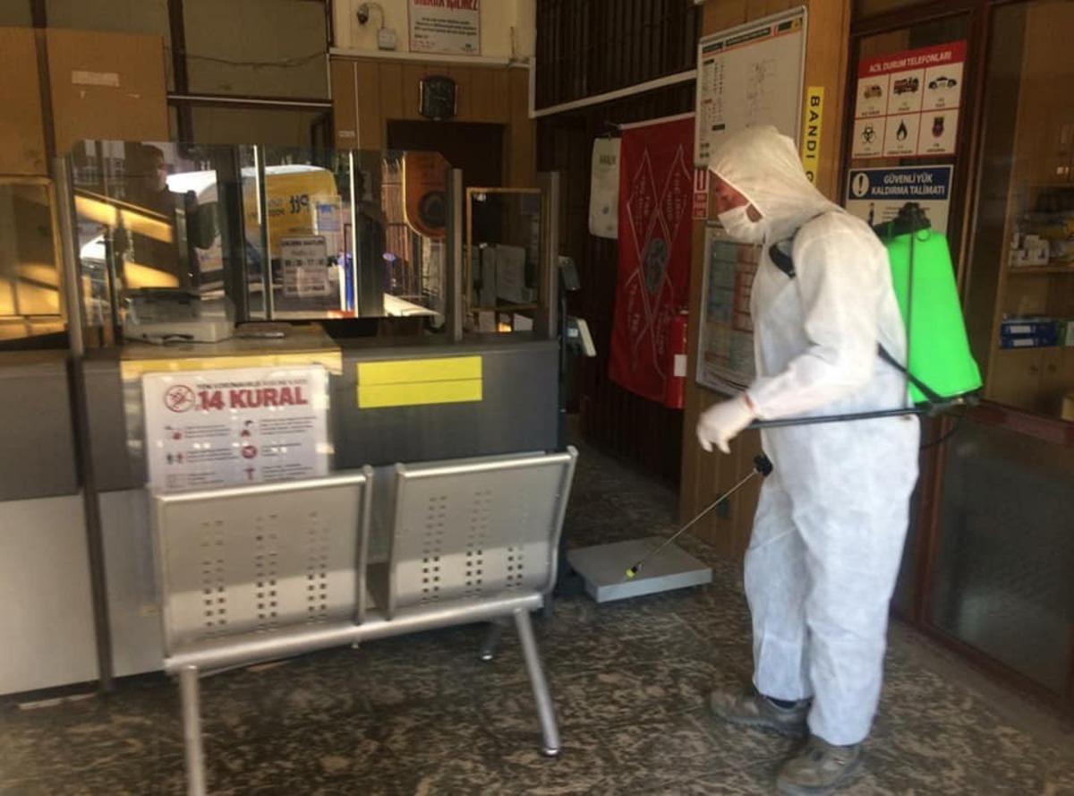 Dumlupınar&rsquo;da dezenfekte &ccedil;alışmaları