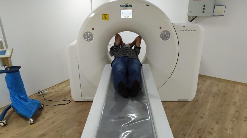 Hastaneye yeni tomografi cihazı