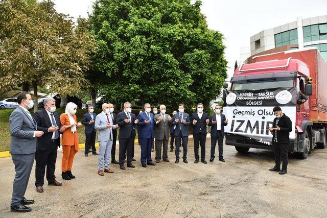 MTOSB’den İzmir’e yardım tırı