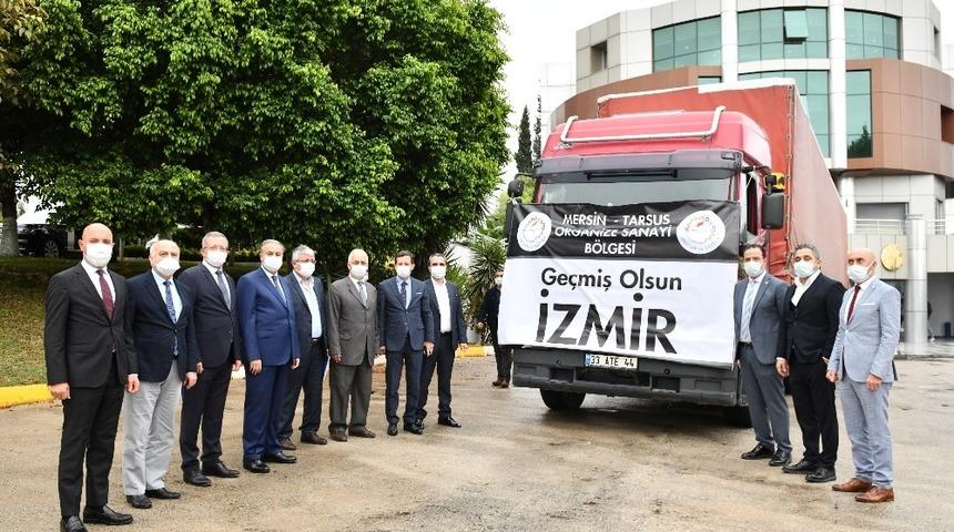 MTOSB&rsquo;den İzmir&rsquo;e yardım tırı