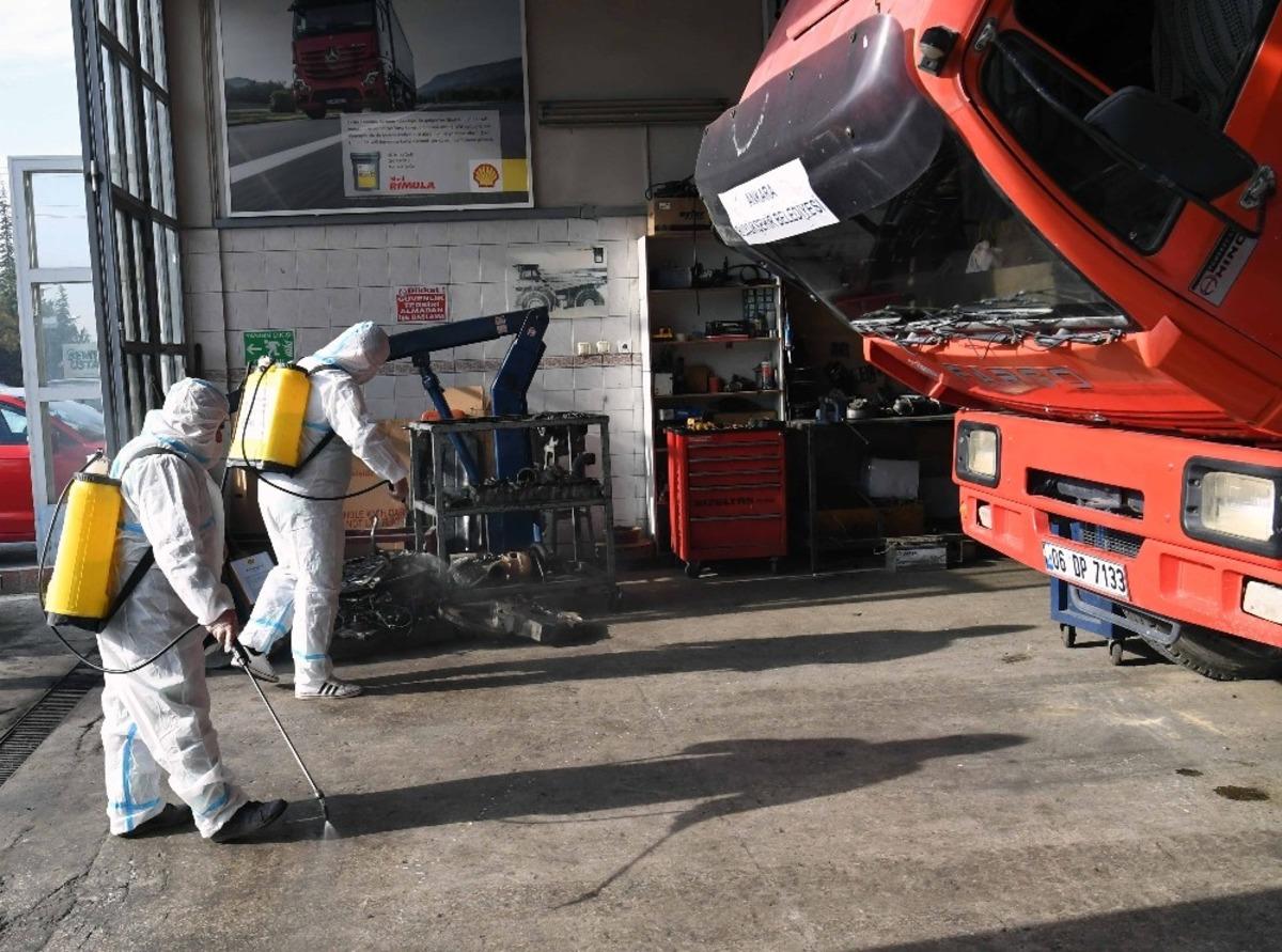 B&uuml;y&uuml;kşehir sanayi b&ouml;lgelerinde dezenfeksiyon &ccedil;alışmalarını artırdı