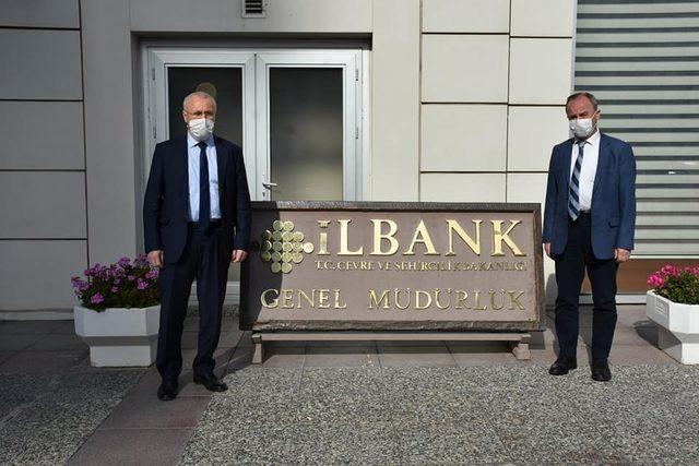 TESKİ Müdürü İçöz, İller Bankası Genel Müdürlüğü yöneticileri ile bir araya geldi