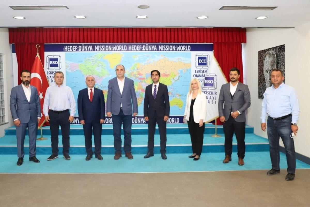 Cizre TSO Başkanı Sevin&ccedil; ESO Başkanı ile bir araya geldi