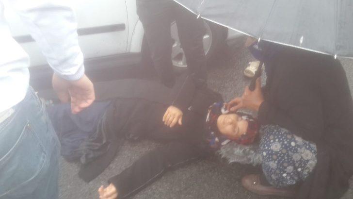 Yolun karşısına geçmeye çalışan kadına araba çarptı G3