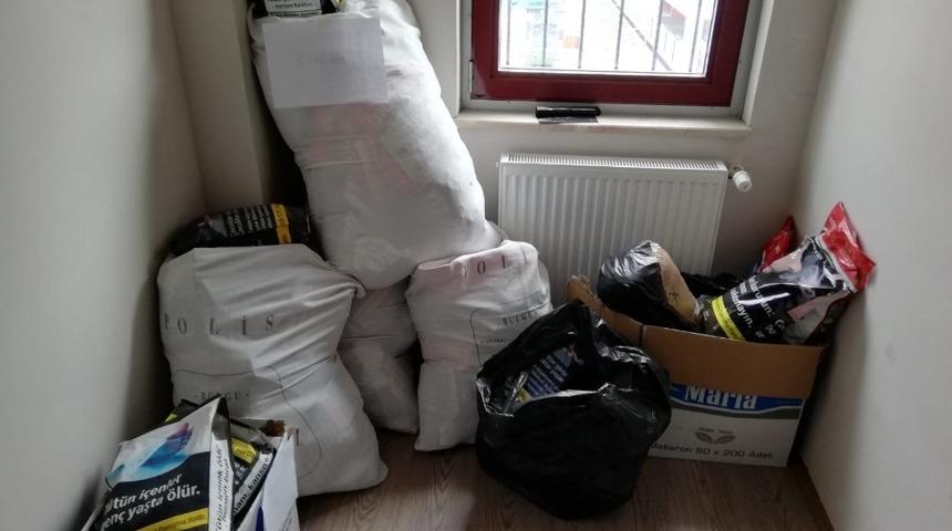 Kocaeli&rsquo;de 171,4 kilo ka&ccedil;ak t&uuml;t&uuml;n ele ge&ccedil;irildi