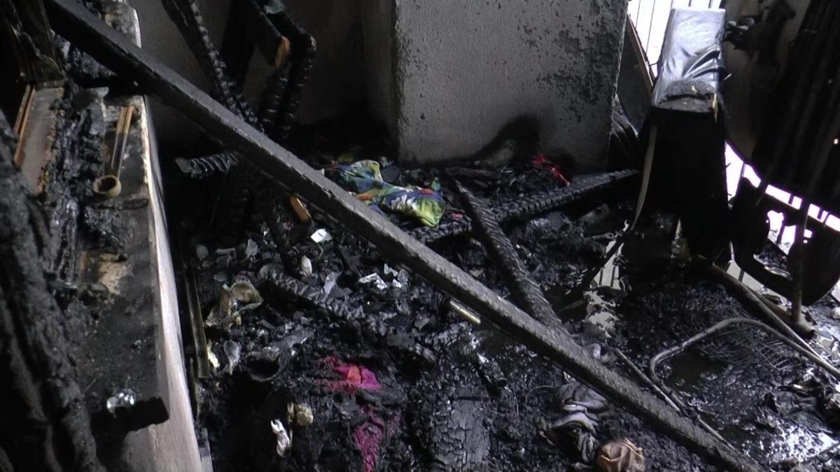 Soba kovasından &ccedil;ıkan yangında aileyi komşuları kurtardı