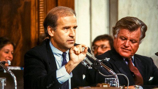 Joe Biden, 1987'de Senato'da Hukuk Komitesi'nde Yargıç Bork'un sorgulandığı oturumu yönetti.