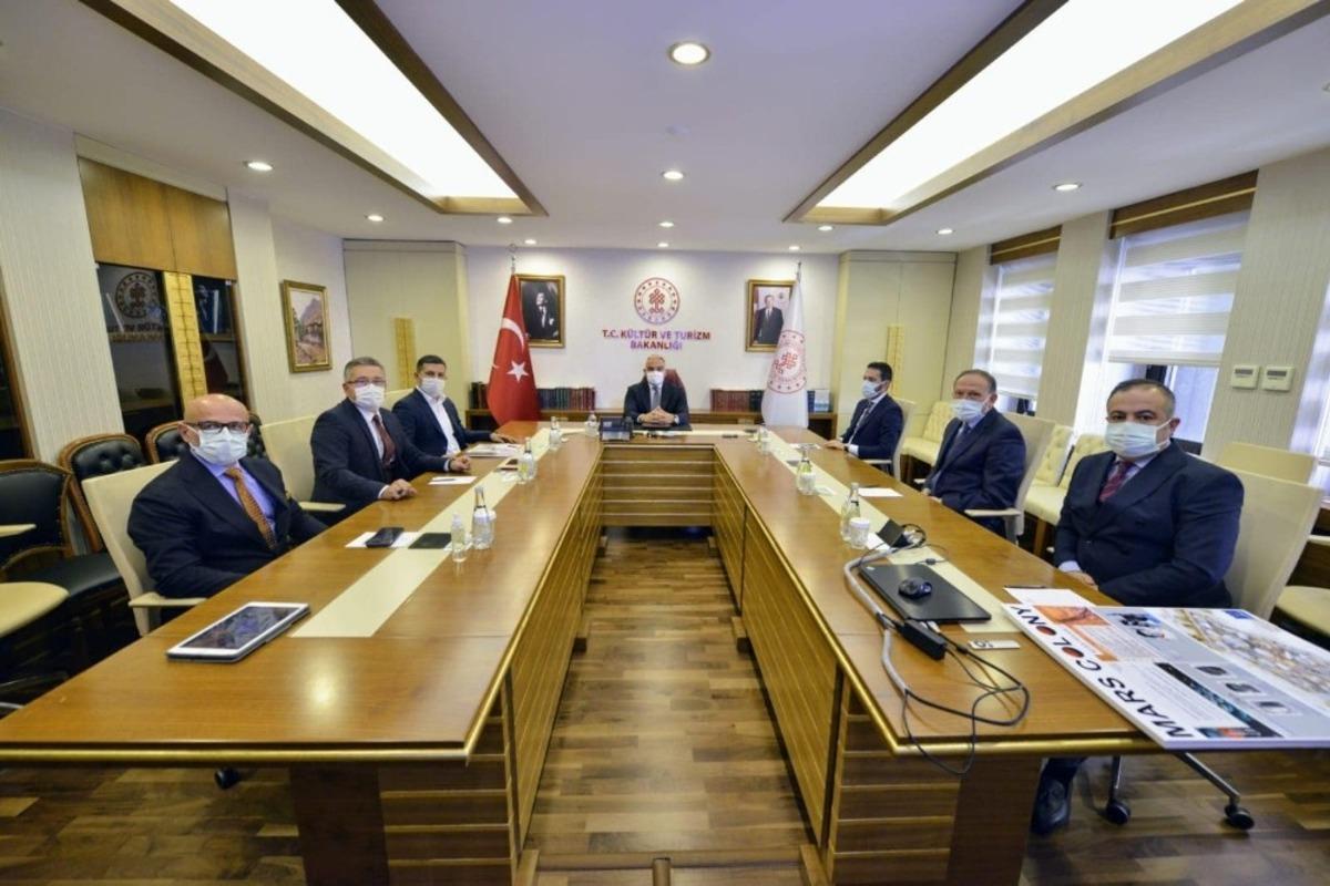 Başkan G&uuml;nel, K&uuml;lt&uuml;r ve Turizm Bakanı Ersoy&rsquo;u ziyaret etti